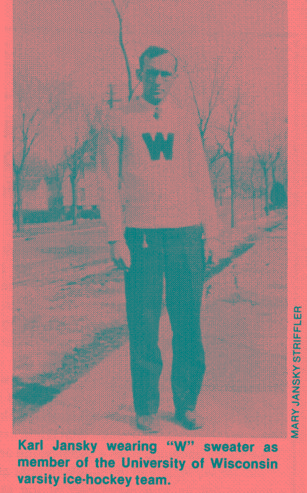 Karl Jansky Hockey Player UW